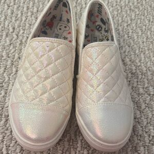 Steve Madden Iridescent Quilted Slip-Ons
